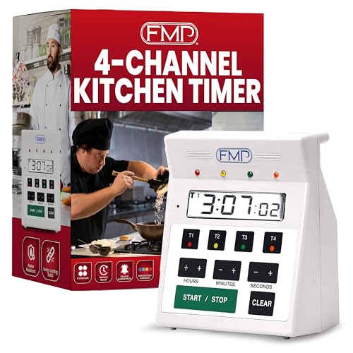 FMP Digital 4 Channel Commercial Kitchen Timer, Cooking, Restaurant