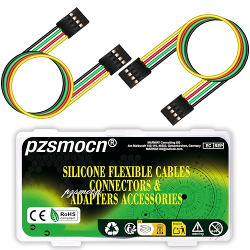 10 Sets / 60 Pcs for Dupont 2.54mm 4-Pin Connector Kit 24AWG 20cm - size: 4-Pin, style: Female to Female