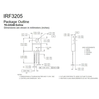 5PCS IRF640 Power N-Channel MOSFET Transistor 55V 110A TO-220 - color: IRF640-TO-220-5pcs