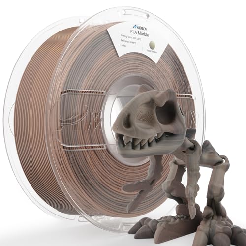 AMOLEN PLA 3D Printer Filament 1.75mm Fossil Gradient Stone 1KG - color: Fossil Gradient