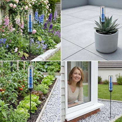 Rain Gauge Outdoor easy read: large number readable from 10 feet