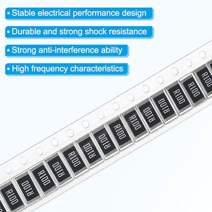 PATIKIL 2512 Surface Mount Device Chip Resistor Kit, 20Pcs 0.1 Ohm 1% Tolerance 1W DIY Resistor Ceramic Resistance Assortment Kits for Electronic Products - style: 0.1 Ohm