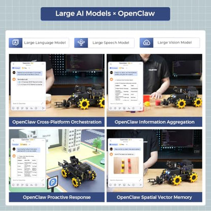 HIWONDER Robot Car with Raspberry Pi 5 AI Vision HD Camera, Python Programming Open Source DIY Robot Kit for Teens Adults, TurboPi Standard Kit & Raspberry Pi 5 4GB