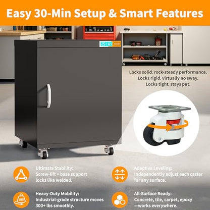 Mobile 3D Printer Stand with Filament Storage & Dehumidifier - color: 3D-LZB