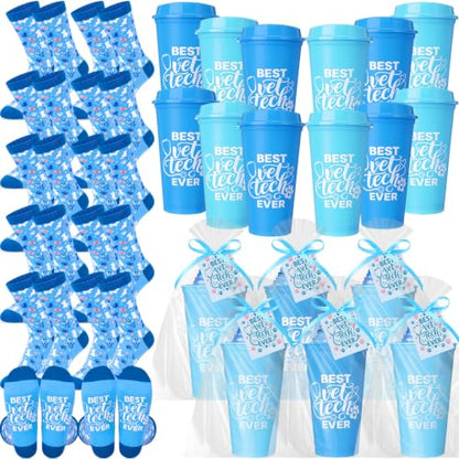 Cutecrop 52 Pcs Pharmacist Week Gift Set with Vet Socks and 16 oz Cups - style: Pharmacists