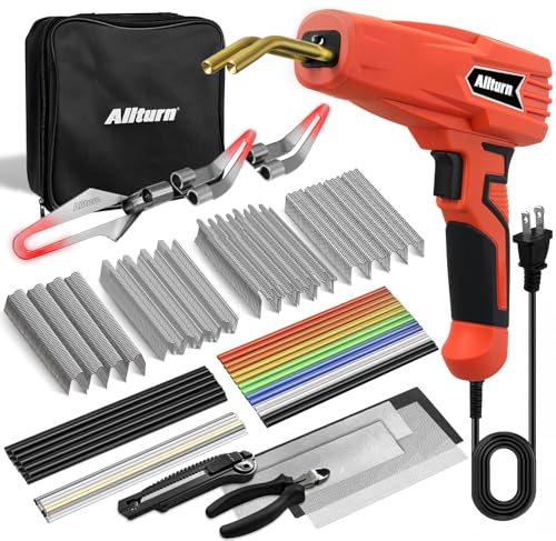 Allturn Plastic Welder 2 in 1 with the M8 Hot Cutting Tip(Red) - color: Red