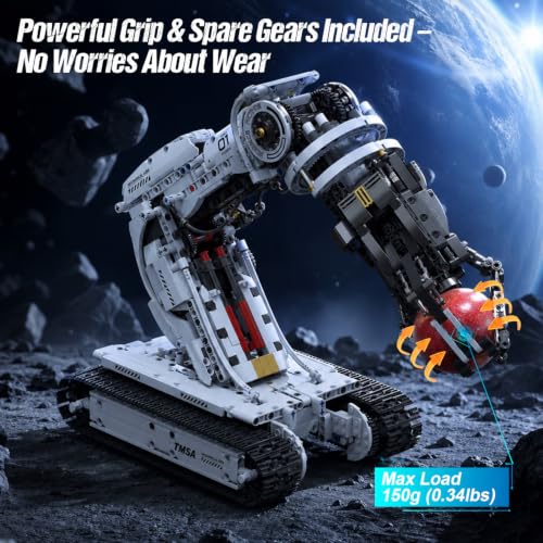 Gohero Technical Tracked Robot Arm Kit 1468PCS STEM Remote APP Control 8-14