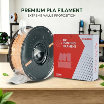 Kingroon Skin PLA Filament 1.75mm ±0.02mm, Easy to Print Low Warping, Natural Skin Tone 1kg Spool fo FDM Printers - color: 1kg Skin