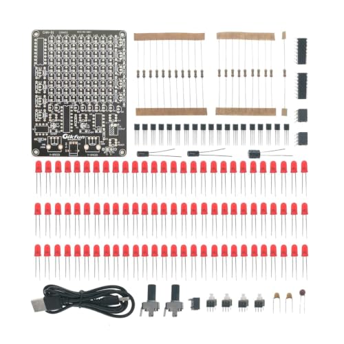 Gikfun LED Chaser Soldering Practice Kit PCB Board 81 LEDs for STEM Electronics School Learning Project DIY EK1974