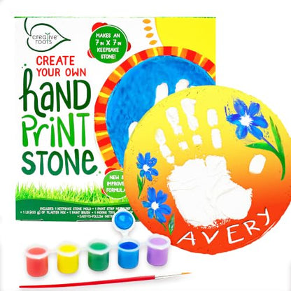 Creative Roots Paint Your Own Stepping Stone Kit, Handprint - style: Handprint