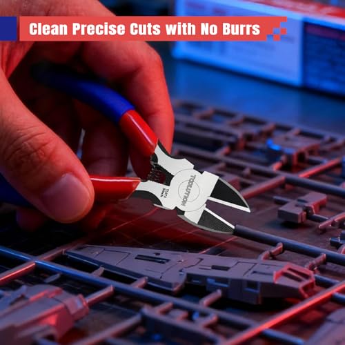 5" Small Wire Cutter Diagonal Cutting Plier Flush Cutter - 2 Pack - color: 5"- 2 Pack