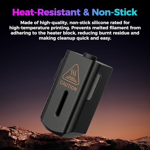 Creality Official SPARKX i7 Hotend Sock 3PCS, Original i7 High-Temperature Silicone Cover for Heater Block, Non-Stick Heat Insulation Sleeve for Creality SPARKX i7 3D Printer (3PCS) - style: Hotend Silicone Cover