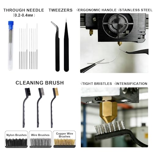 3D Printer Tools Kit, 49Pcs 3D Printing Tool Set for FDM & SLA Printers - size: Medium