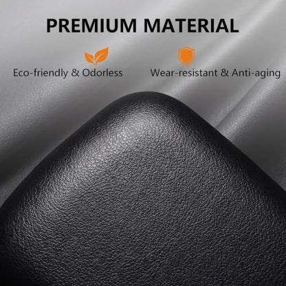 2 PCS Car Elbow Pad Arm Rest, 6.89" x 2.95" Polyurethane Soft Car Knee Cushion, Multi-functional Ergonomic Door Armrest Pad, Universal for Most Vehicles (Black)