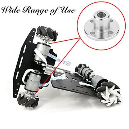 2-Pack 8mm Flange Shaft Coupling High Hardness Metal Axis Bearing Fittings DIY Model Accessory Rigid Flange Guide Shaft Coupler Motor Connector - size: 8mm