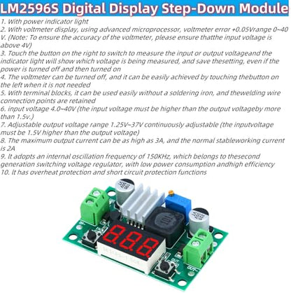 3Pcs LM2596 DC-DC Buck Converter Modul