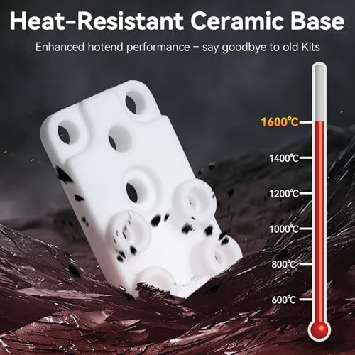 Ceramic Zirconia Hotend Heating Assembly Kit for Bambu Lab A1/A1 Mini
