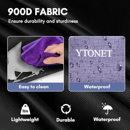 Ytonet Cleaning Caddy, Wearable Cleaning Supplies Organizer with 4 Dividers - color: Purple, size: Large