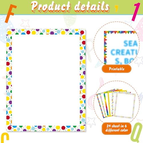 PerKoop 36 Sheets Science Fair Board Poster Boards Supplies 24 Self Adhesive Presentation Subtitles 4 Science Fair Project Titles 8 Personalized Letter Sticker for Classroom(Rainbow Color) - color: Rainbow Color