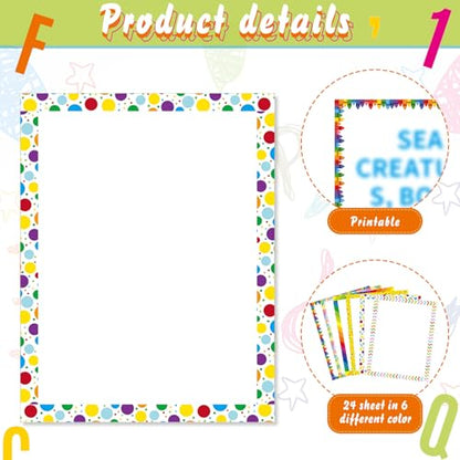PerKoop 36 Sheets Science Fair Board Poster Boards Supplies 24 Self Adhesive Presentation Subtitles 4 Science Fair Project Titles 8 Personalized Letter Sticker for Classroom(Rainbow Color) - color: Rainbow Color