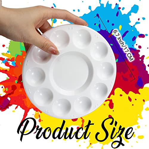 FANDAMEI 20PCS Paint Palette, Paint Tray Palette, Round Paint Trays