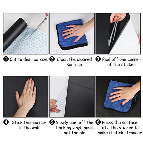 Chalkboard Wall Sticker Wall Decal Blackboard Wallpaper Large Chalkboard Contact Paper Roll KDG Self Adhesive DIY Reusable Erasable Stickers