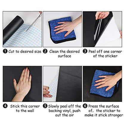 Chalkboard Wall Sticker Wall Decal Blackboard Wallpaper Large Chalkboard Contact Paper Roll KDG Self Adhesive DIY Reusable Erasable Stickers