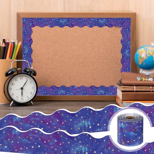 Outus 68 ft Galaxy Space Bulletin Board Border for Classroom - size: 2.99 Inches, style: Galaxy