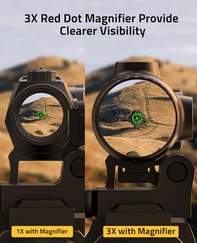 CVLIFE Eaglefeather 3X/4X/5X/6X Compact Magnifier with Quick Release Mount - size: 3X