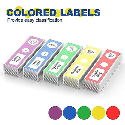 60pcs Plastic Prepared Microscope Slides - size: 60pcs