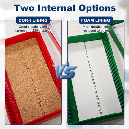 Microscope Slide Box, 25-Place, Foam Liner, Pack of 5 - size: Foam Lining