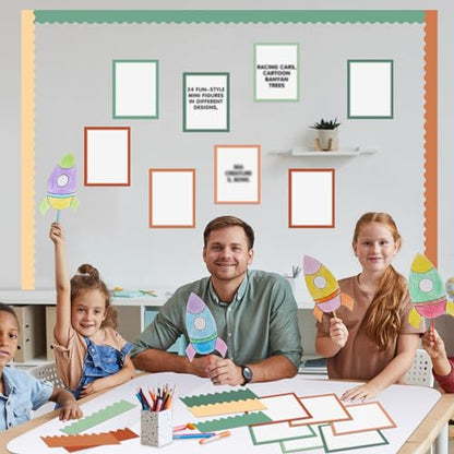 90 Pcs Science Fair Board Supplies Trifold Poster Boards, Bohemia - color: Bohemia