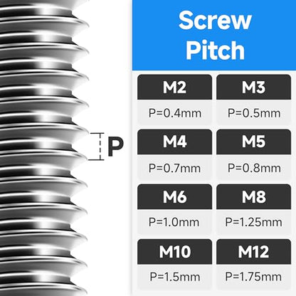 380 Pieces M4 Screw, Button Head Socket Cap Metric Screws Assortment Kit, Grade 10.9 Carbon Steel M4 Bolts and Washers/Nuts/Hex Wrenches, Black Oxided by Marysino - size: 380Pcs M4