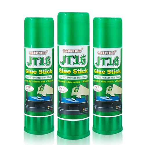 3D Printer Glue Stick 3 Pack, Perfect First Layer Adhesion, Prevents Warping on Heat Bed, Easy Release for ABS PLA PETG Filaments and Various Build Plate, 36g/1.27oz