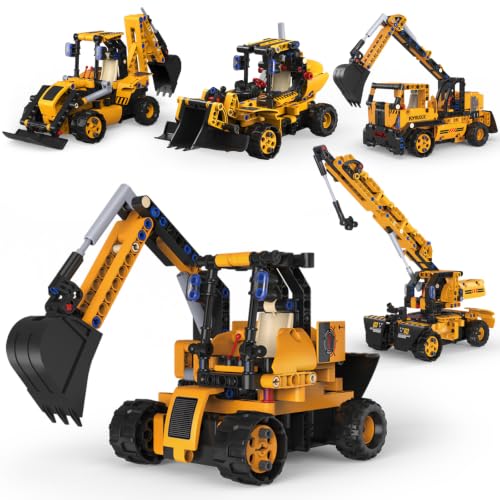 5 in 1 STEM Bulding Toys Erector Set with RC for Boys Kid Age 8-14