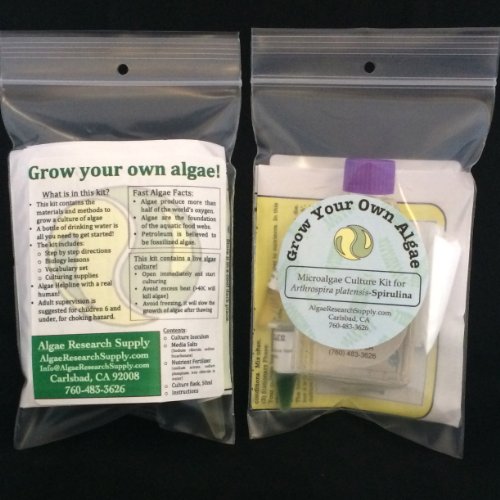 Algae Research Supply Algae Culture Kit Spirulina, Perfect for School Science Fairs/Projects, Experiments & Classrooms