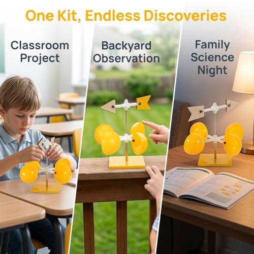 Balacoo Wind Indicator Vane Tools, Wind Direction Indicators for Kids