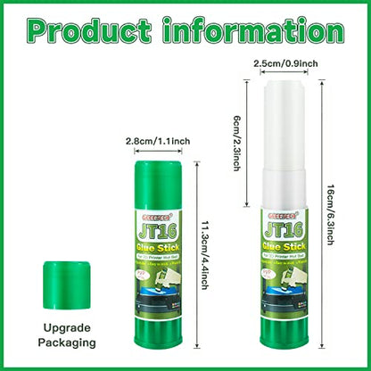3D Printer Glue Sticks 6-Pack, 1.27oz Each, Strong First Layer Adhesion, Prevents Warping & Shifting, Fits Glass, PEI Sheet, Aluminum Build Plate, Fits PETG, PLA, TPU, ABS Filaments, Easy to Clean