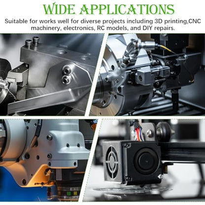 mxuteuk 888PCS Metric Screws Assortment,M4 M3 M2.5 M2 Screws Kit, Suitable for 3D Printing DIY, Grade 12.9 Alloy Steel Hex Socket Head Cap Bolts Nuts and Washers Kit, Black Zinc Plated - size: 888PCS M2-M4