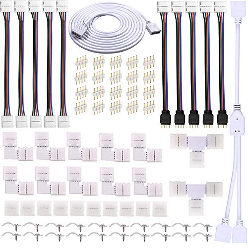 4 Pin LED Strip Connector Kit for10mm Wide LED Light Strip
