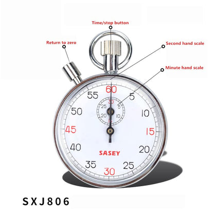 Mechanical Stop Watch Sports Chronograph Running Timer Handheld Stopwatch (SXJ806) - color: Sxj806