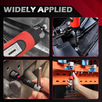 64-Piece Torque Screwdriver Set, 10-70 in-lb, 1/4" Drive Inch Pound Torque Wrench with 40 S2 Bits, 20 CR-V Magnetic SAE and Metric Nut Drivers, T-Bar, Bit Holder, 1/4" Magnetic Extension and Case - color: 64-piece｜40 S2 Bits + 20 Nut Drivers + 3 Accessori