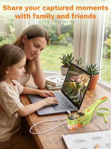 Bug Catcher for Kids with Microscope, Bug Catching Kit-Lemon Green - color: Lemon green