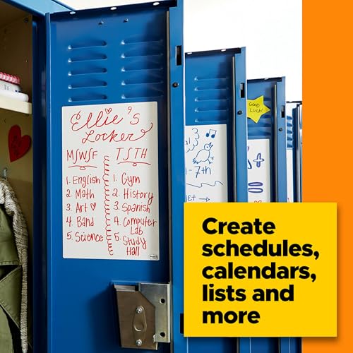 Post-it Dry Erase Sheets, 7 in x 11.3 in, 24 Sheets, Sticks Securely and Removes Cleanly - size: 24 Sheets