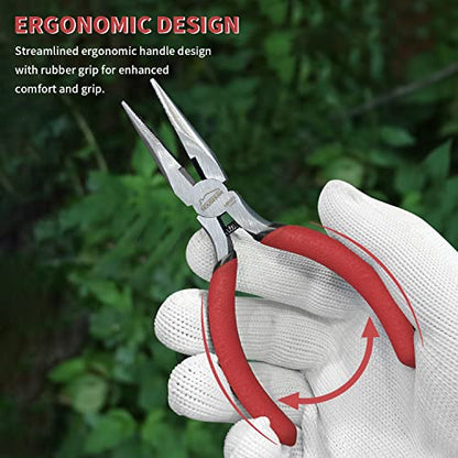 Needle Nose Pliers, 5 Inch, 10 Pack, Jewelry Making Tools - color: 10 Pcs