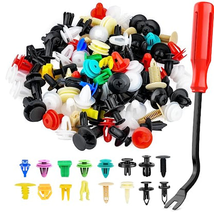 GOOACC 501PCS Universal Car Clips Mixed Auto Bumper Fender Trim Door - color: 500Pcs Mixed Clips + 1 Remover