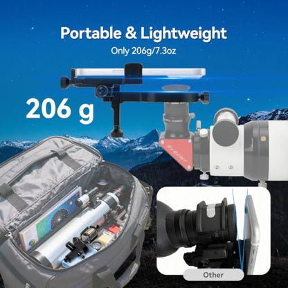 SVBONY SV214 Pro Telescope Phone Mount 3 Axis, Telescope Phone Adapter - size: Support 28 to 48mm