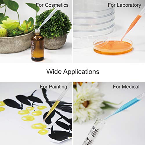 ULAB 500 Pcs Transfer Pipette, Vol. 7ml, 0.5ml Graduation, 155mm Long, Low-Density Polyethylene Material, UTP1001 - style: Vol. 7ml, 500pcs, Packed in box