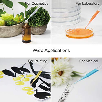 ULAB 500 Pcs Transfer Pipette, Vol. 7ml, 0.5ml Graduation, 155mm Long, Low-Density Polyethylene Material, UTP1001 - style: Vol. 7ml, 500pcs, Packed in box