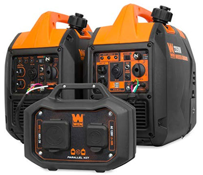 WEN GNA36i 30-Amp 3600-Watt Parallel Connection Kit for Inverter Generators, Black - style: 3600 Watts w/ Cord Storage